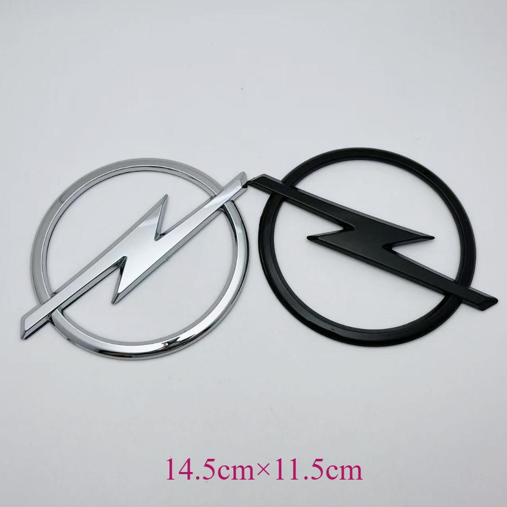 1pcs 3D 145mm Opel Logo Emblem Badge Sticker Fit Car Front Grille Hood Bonnet and Rear Trunk Bumper Astra Zafira Insignia Corsa