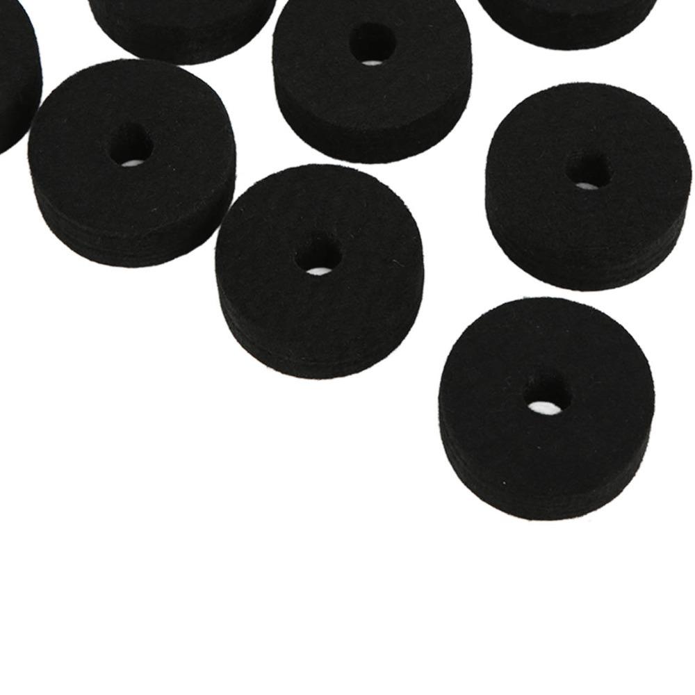 20PCS Felt Cymbal Felt Washer 4cm Diameter Drum Set Accessory Cymbal Stand Parts For Drummers чёрный
