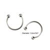 Ear Rings Corrosion Resistant Polished Earrings Body Jewelry Supplies Silver