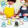 6/12 Pezzi Polpo Giocattoli Morbidi Lenti per Alleviare lo Stress Giocattoli Fidget per Bambini Bomboniere per Feste Ricompense per la Classe Riempitivi per Cesto di Pasqua