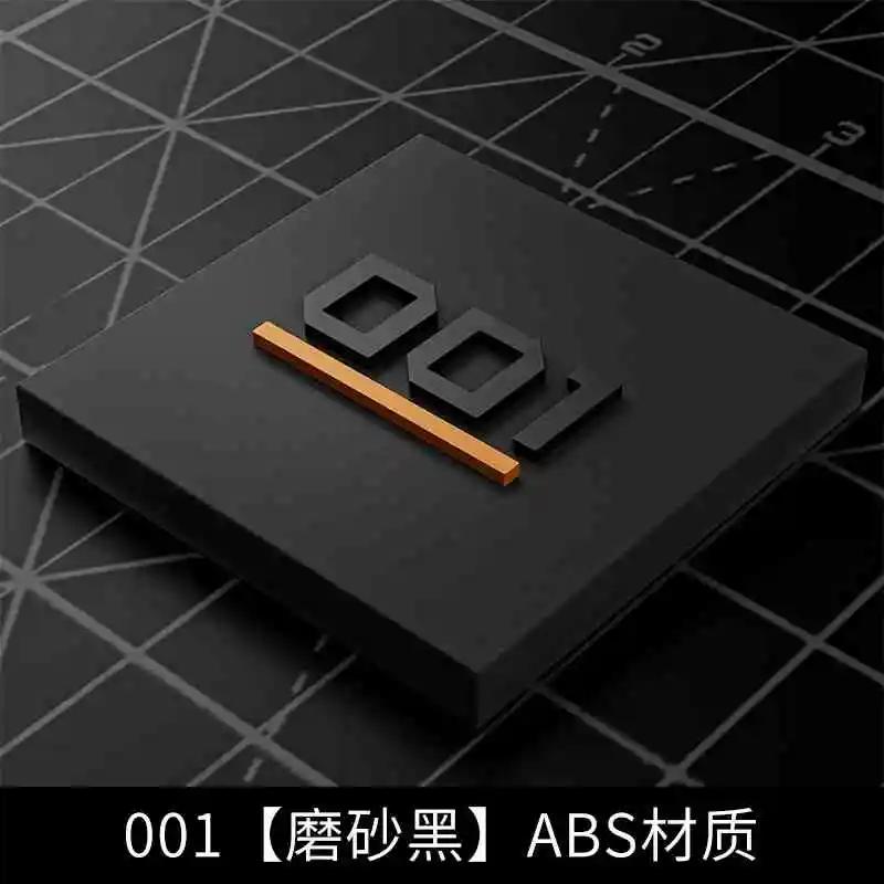 For ZEEKR 001 X 007 7X 009 Black Badge Front Rear Badge Blackened Modification Accessories
