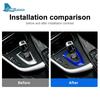 Real Carbon Fiber Gear Shift Panel Frame Gear Knob Cover Trim for BMW F30 F20 F21 F22 F32 F34 F35 F23 F36 F33