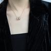Hermes Cage DH Square Alloy Necklace Unisex necklace Light-Brown Rose-Gold H143991FO55