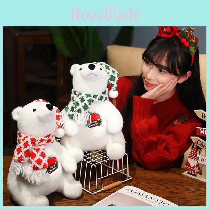 Soft And Cuddly White Polar Bear Plush Toy Ideal For Kids Birthdays With Colorful Scarf Options