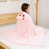 Cozy Hooded Nap Blanket Warm Shawl Blanket Cute Kawaii Cloak  Office Nap