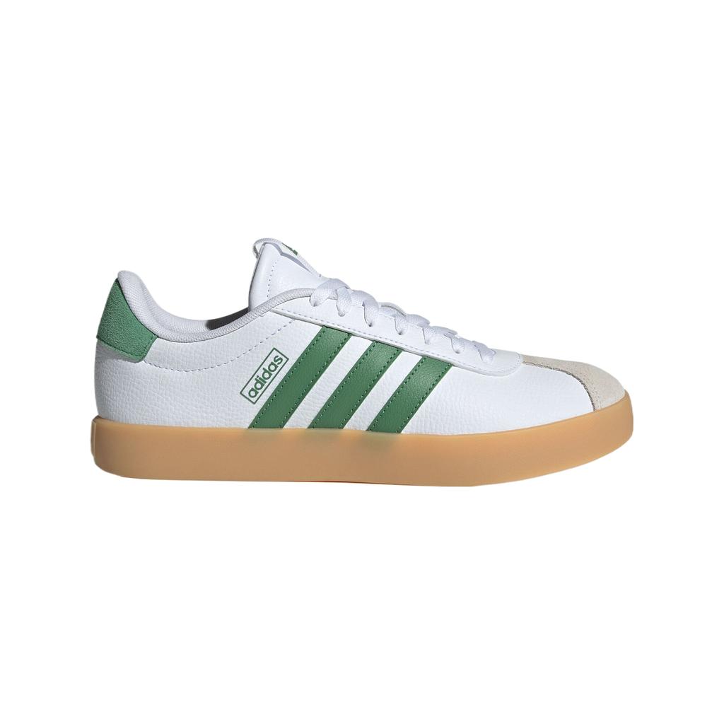 Adidas Vl Court 3.0 Comfortable Versatile Fashion Trendy Low-Top Skate Shoes Unisex Sneakers White Green KI0563