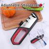 Adjustable Angle 3-Segment Knife Sharpener for Kitchen Knives Stainless Steel Three-Purpose Sharpening Stone for Kitchen Tools