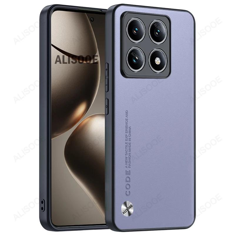 Shockproof Funda for Xiaomi 14T 15T Pro / Mi 15T 14T Pro Case Luxury Fiber Texture PU Leather Protection Cover Capa