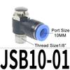 JSB4/6/8/10/12 Pneumatic Button Valve Quick Plug Pressure Relief Connector Normally Closed Manual Press Type Quick Exhaust Valve