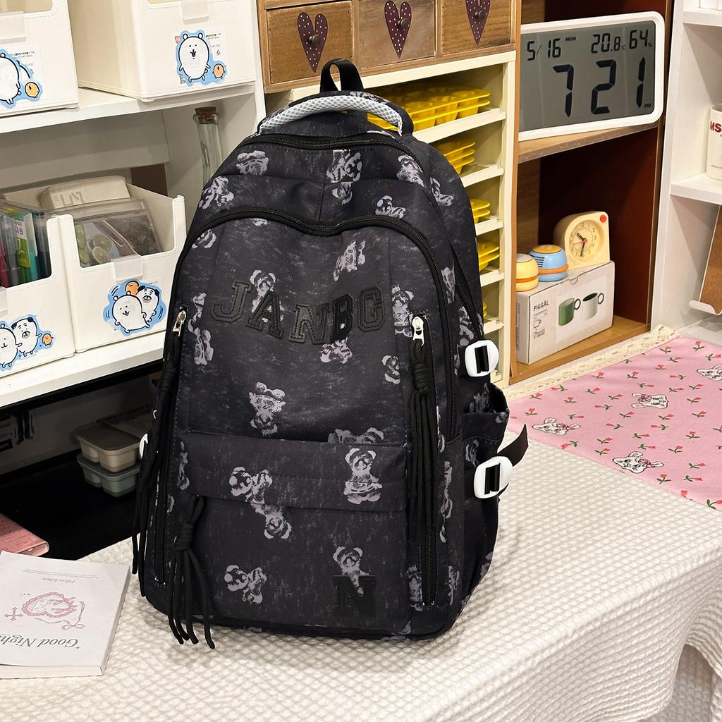 Schoolbag trendy cool schoolbag male high school student fashion Korean version large capacity travel backpack female college student backpack