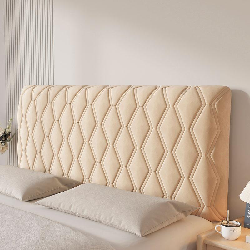 Headboard Cover Queen Size, Stretch Velvet Head Board Slipcover, Dustproof Bed Head Cover For Upholstered Headboard