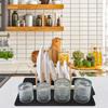 Silicone Dish Drying Mat Easy to Clean Sink Drainer Mat Compact Hot Pot Holder Trivet  Dish