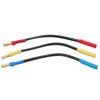 3Pcs 4mm Banana Plug Extension Cable 13cm Length Heat Resistant Banana Plugs Connector Extension Cable Wire for Boats