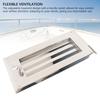 Stainless Steel Louvered Vent 11.81x5.91in Adjustable Rectangular Air Grill Cover Ventilation Louver for Boats Yachts RVs