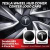 4PCS Wheel Center Cap Logo Cover Hub Cap Set for Model 3 Y S X, Replacement Rim Badge Emblem Cover, ABS Decorative