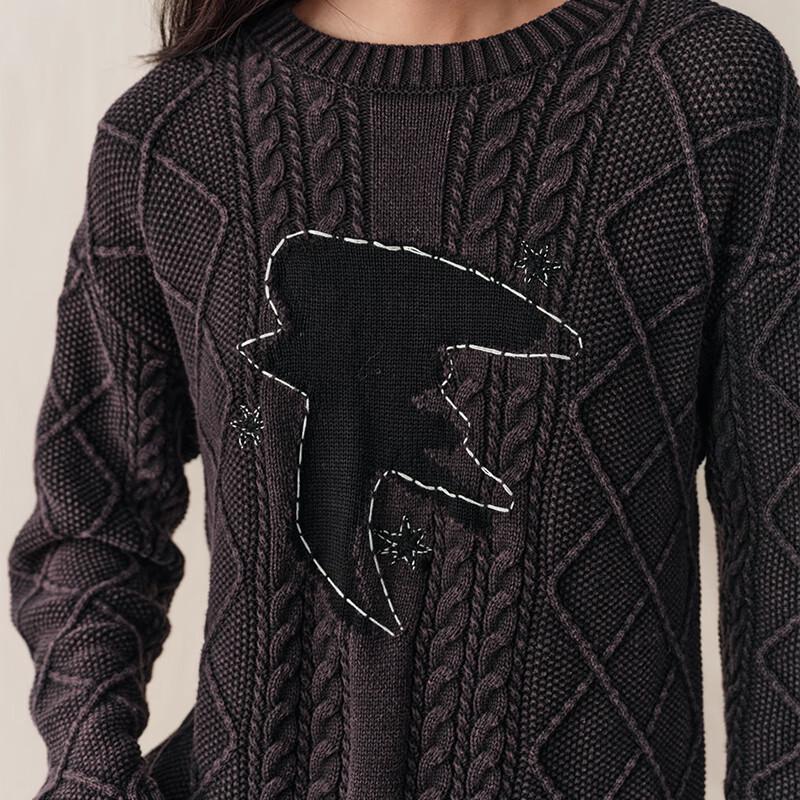 GREEN BELT Winter 2025 Cable Knit Cotton Pullover Sweater