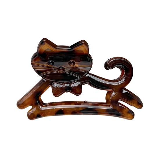 Girl Hair Claw Cat Design Anti-slip Teeth Hair Clip Back Head Shower Shark Hair Clip School Events Festive Hair Accessory