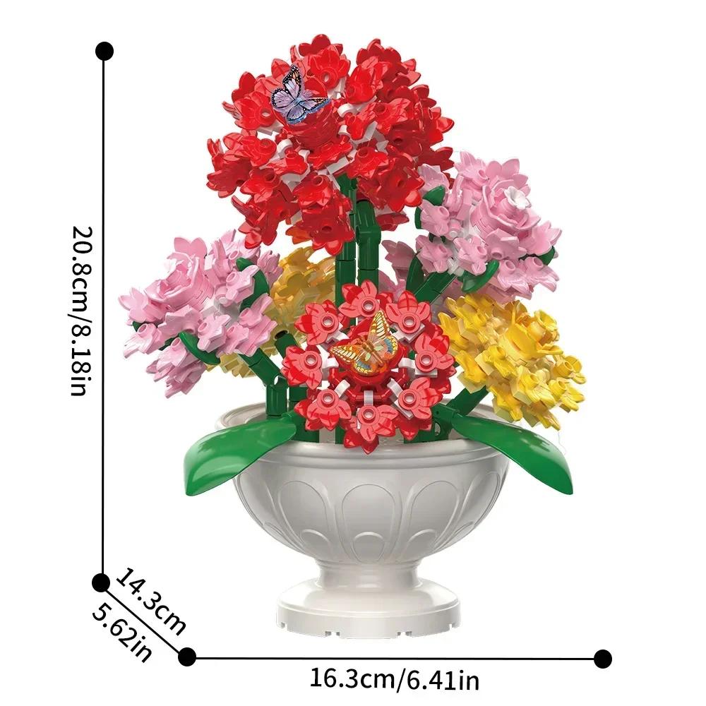 

Non-Toxic Botanicals Flower Arrangement Diy Building Set Faux Bouquet Set For Adults Floral Home Dcor Kit Decorations For Office 10345 bagged