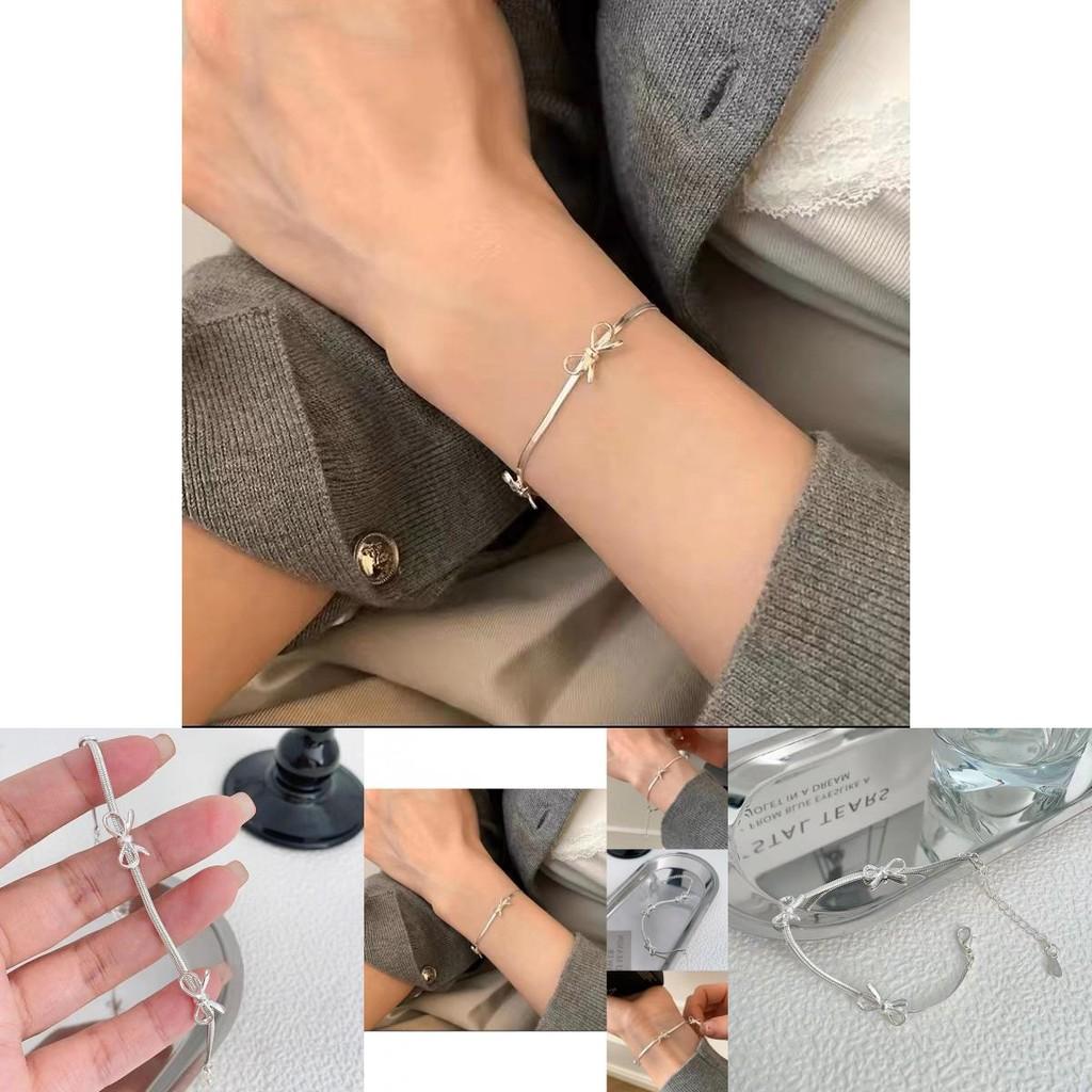 Chic Geometric Copper Butterfly Chain Bracelet Sophisticated Lightweight Jewelry For Women