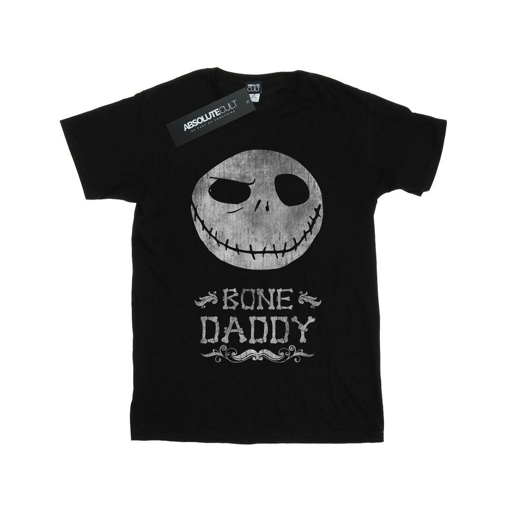 Disney Womens/Ladies Nightmare Before Christmas Bone Daddy Cotton Boyfriend T-Shirt