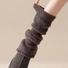 Elastic Coral Fleece Foot Cover Y2K Mid-tube Socks Simple JK Knee High Socks  Student