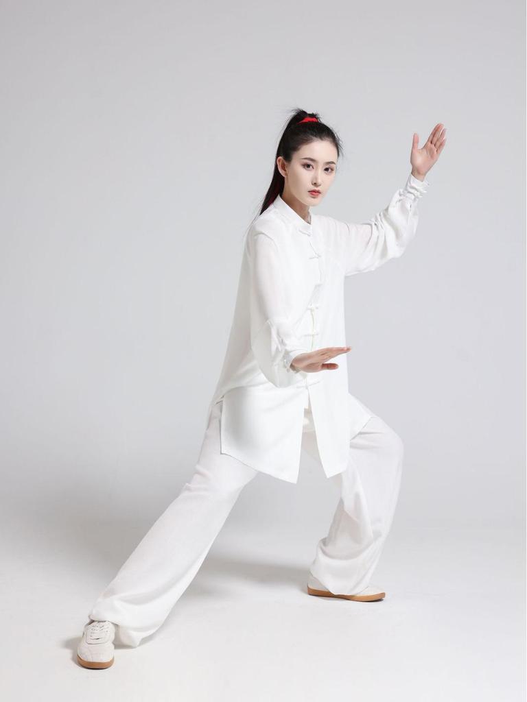 Royal Cheng Baumwolle Leinen Tai Chi und Wushu Aufführungsuniform für Damen und Herren - Frühling/Sommer Stil