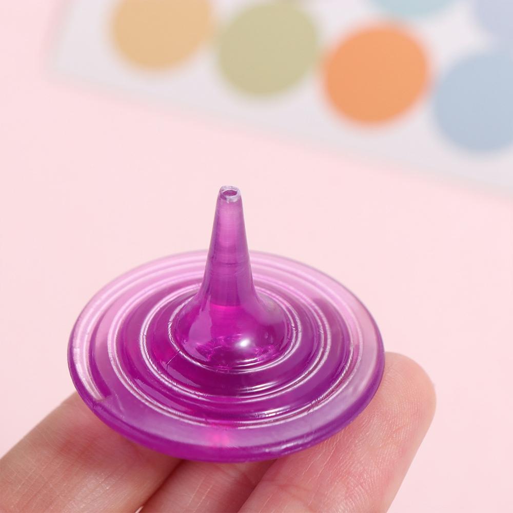 Interactive Acrylic Gyro Colorful Spinning Top Mini Rotating Gyroscope Kindergarten