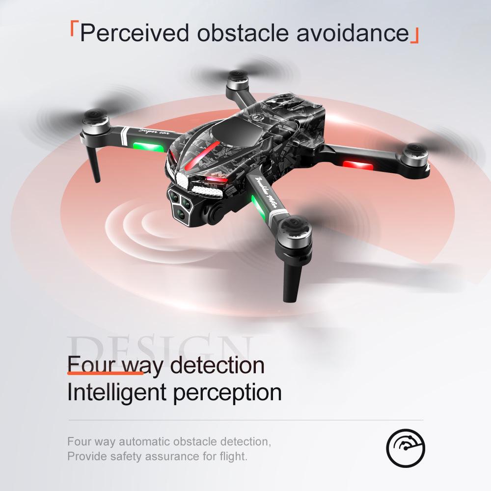 V186 Foldable 8K HD Drone with Three Cameras & Obstacle Avoidance