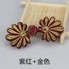 5 Pairs Fashion Flower Chinese Frog Closure Buttons Knot Fastener Sewing Handmade Craft DIY Cheongsam Cloth Button