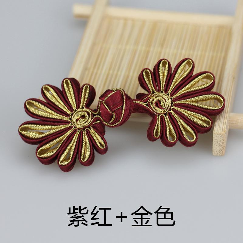 5 Pairs Fashion Flower Chinese Frog Closure Buttons Knot Fastener Sewing Handmade Craft DIY Cheongsam Cloth Button
