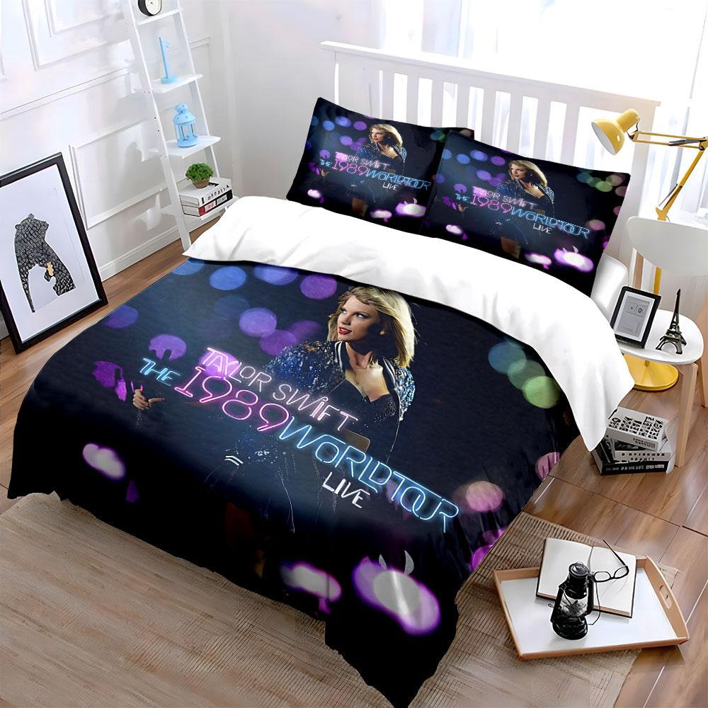 1989 World Tour Live Design Bedding Duvet Cover Set Duvet Cover Pillowcases (1*Duvet Cover 2*Pillowcases, without duvet insert)
