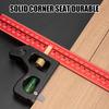 Woodworking Precision Pocket Ruler Metal Slide Ruler T Track Combination Ruler Marking Measuring Tool