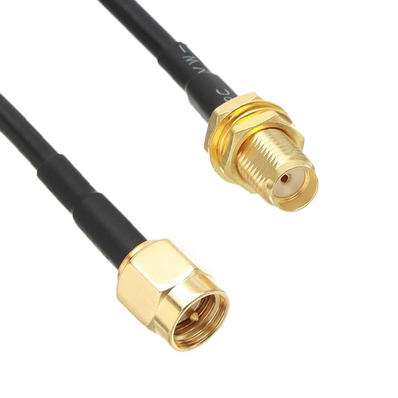 1 Piece 5M Rf Extend Cable Converter Cord Copper Feeder Wire Sma To Sma Connector Rg174 Router Antenna Extention Cable