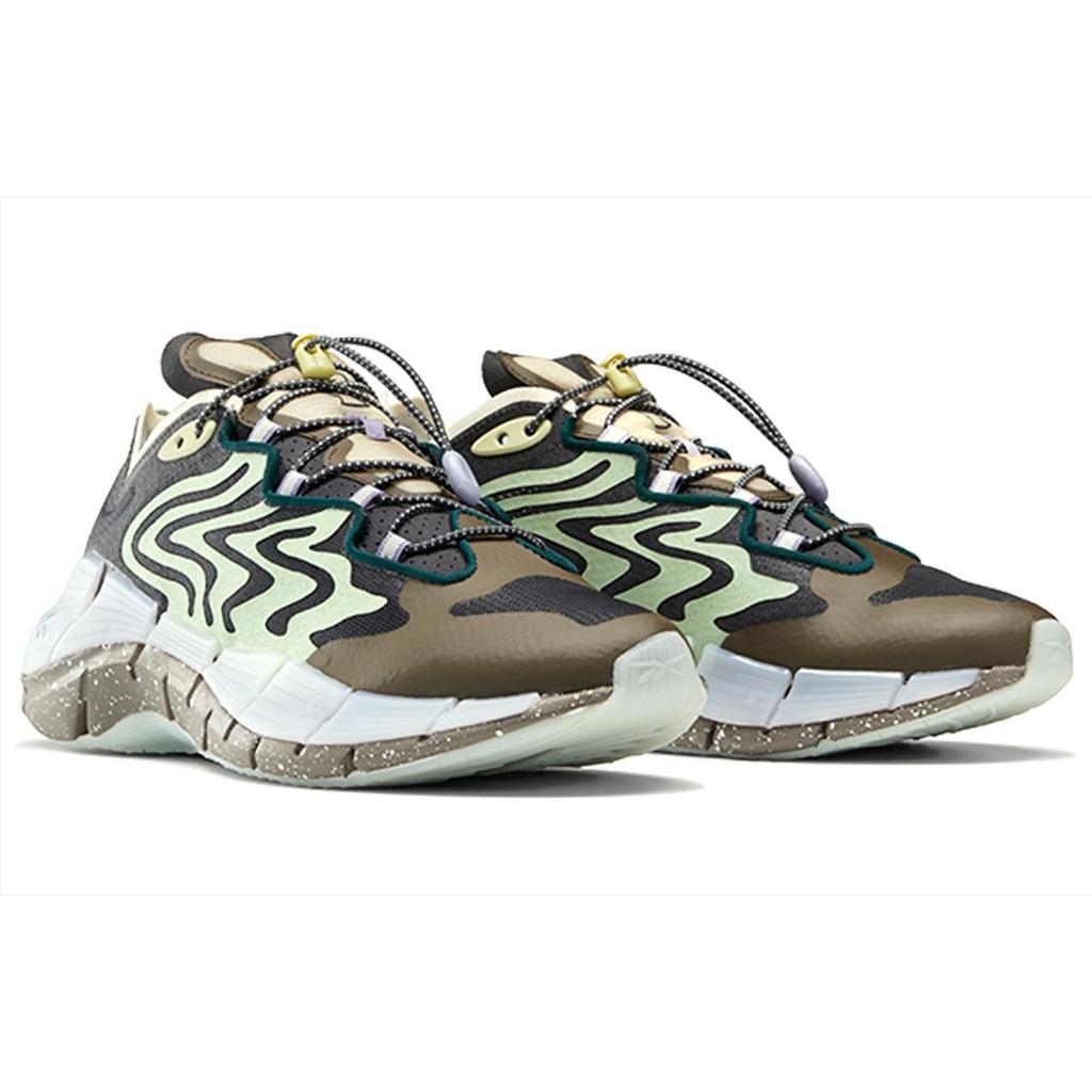 Reebok Brain Dead X Zig Kinetica 2 Mad Science - Aloe Green Unisex Sneakers Grey True-Grey-8 Terrain-Grey S23890