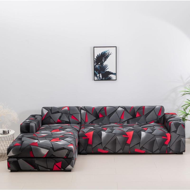 Four Seasons Stretch Sofa Cover Fully Covered Printed Anti Dirty Sofa Cover Full Cover Fabric Combination Anti Slip Cover