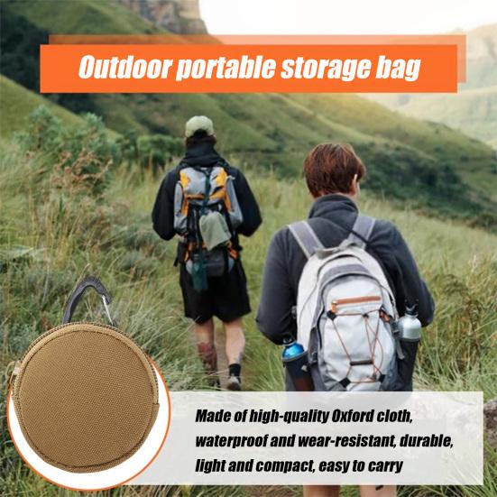 Organizér na mince Vodotěsná Oxford látka Peněženka na mince Klíčenka Venkovní pouzdro na nářadí Peněženka na bezdrátová sluchátka Klíče Turistické úložné pouzdro