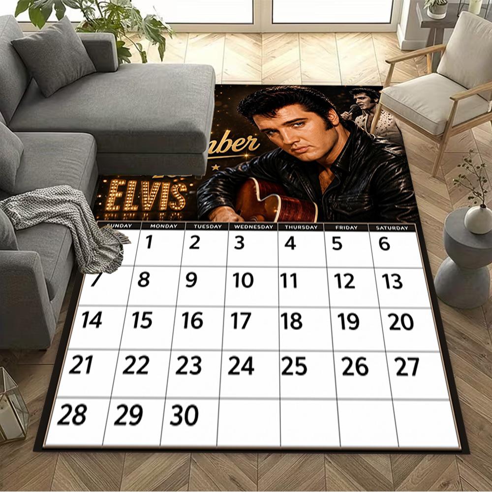 Epic Elvis Presley Concert Floor Mat Perfect for Foyer Living Rooms Hallway Entryway Anti-slip Rug Decorate Offices Spiritual Gift