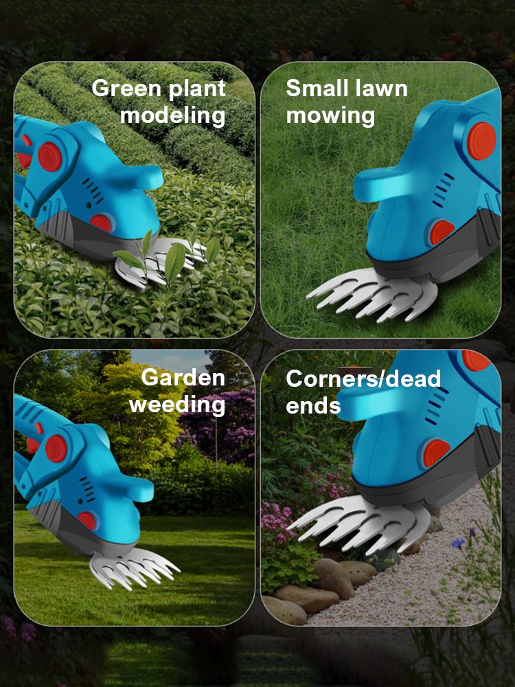 2 In 1 Electric Hedge Trimmer High Power Handheld Household Lawn Mower Garden Scissors Power Tool For Makita 21V Battery