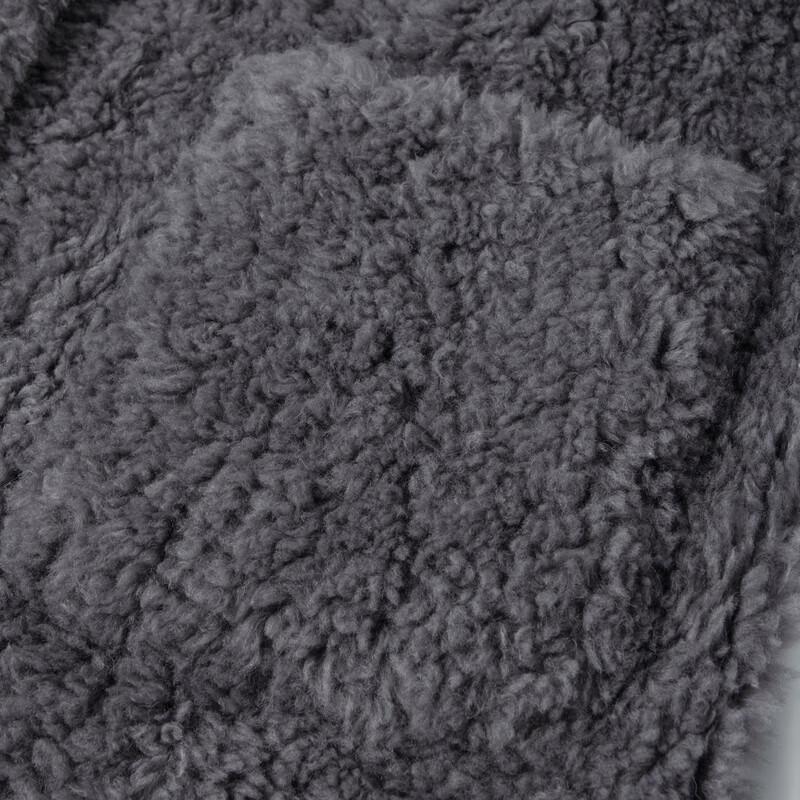 SEIFINI Women's Mid-Length Fluffy 100% Wool Coat