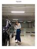 In Stock: Women's Sexy Low-Cut Lace-Up Waist-Cinching Long-Sleeve T-Shirt for Summer - Korean Dongdaemun Style