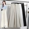Pantaloni da Loungewear Larghi da Donna Taglie Forti Vita Alta Elastica Pantaloni Casual Culotte Svasati