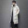 New Winter Style, Unisex and Couple Down Jacket, Casual Long Style, Knee-length Hooded Korean Style