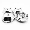 4pcs For Wheel Center Cap Universal Rim Chrome Hub Cap 68mm No Logo Silver Base