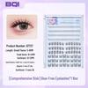 Eyelash Book: Adhesive-Free False Eyelashes - 10 Rows of Individual Upper & Lower Clusters for Beauty Makeup