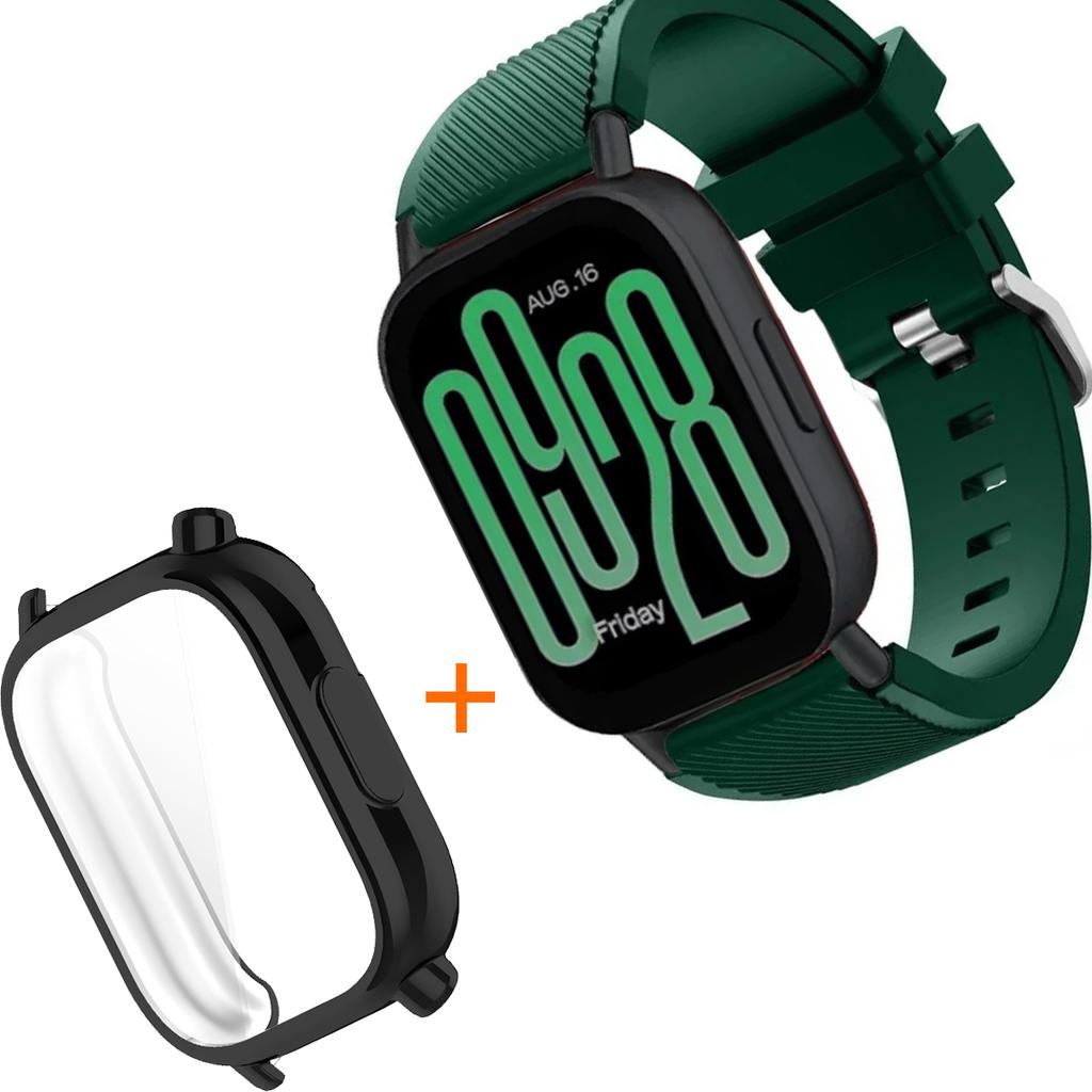 Silicone Strap With TPU Case For Xiaomi Redmi Watch 5 Active Lite Smart Watch Wrist Band And Case For Redmi Watch 5 Active Lite