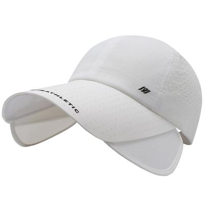 CZA472 [White Fang] Hat, Cap, Sunshade, Summer, Lightweight, Outdoor, Sports, Men's, Women's, (White)