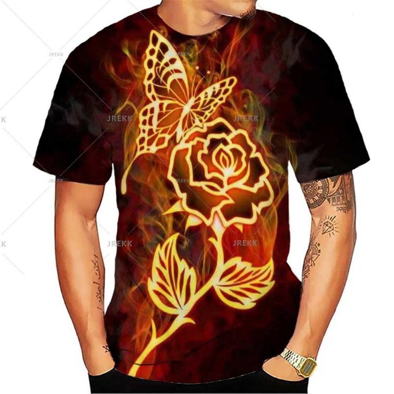 Summer Mens 3D Grim Reaper Skull Graphic Printed Design Funny T Shirts for Men Oversized T-shirt Space Travel Short Sleeve Tee