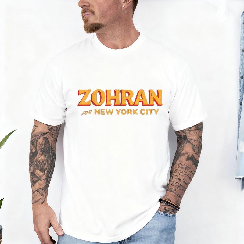 Zohran Mamdani for NYC Mayor Merchsupport 2025 Zohran Mamdani Cotton TShirt Crew Neck Short Sleeve Streetwear graphic t shirts