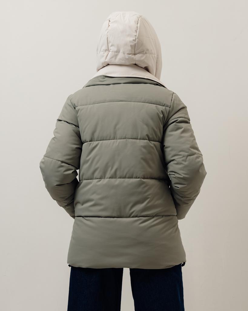 Jachetă cu centură HAIZIYUAN 824 M măsliniu-lăptoasă