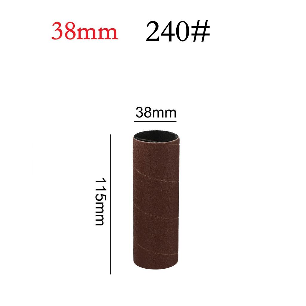 1pc 115mm Drum Sanding Sleeves Spindle Sanding Drum Sander Tool For Hobbies Carpentry Sanding Paper 80Grit, 150Grit, 240Grit